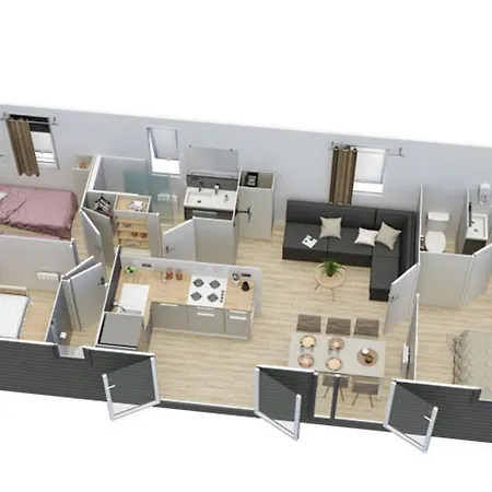 Appartamento De Rêve Pour 8 Personnes à Oasis Village